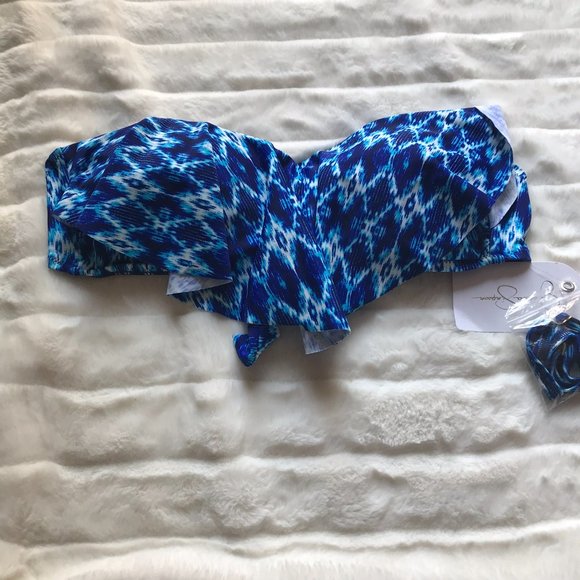 Jessica Simpson Other - 2/$40   $56 Jessica Simpson Small Navy Multi Boho Swim Top